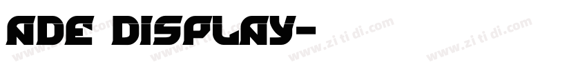 ade display字体转换